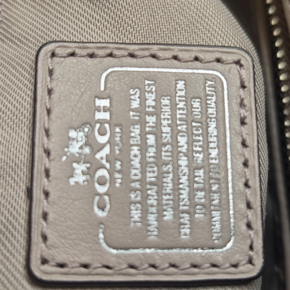 Coach Swagger Taupe/Beige/Tan Handbag, Crossbody, Satchel - Picture 9 of 17